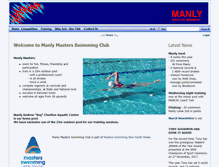 Tablet Screenshot of manly-masters-swimming.org.au